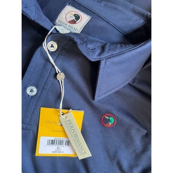 DUCKHEAD NEW WITH TAGS NAVY BLUE POLO SHIRT MSRP $90 - Picture 10 of 11